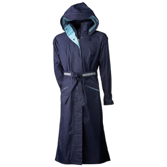 Agu Regenjas Dames Malaga long navyblue 40-42 432120 Blauw