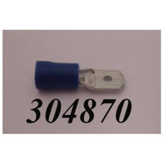 Merkloos STEKKER PLAT MAN 6.3 BLAUW DS A 50