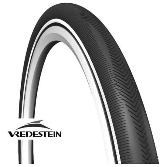 Vredestein BUB 28X11/4 VR 32-622 R MOIREE ZW ZWART