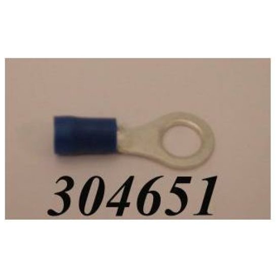 Merkloos STEKKER OOG 6MM BLAUW DS A 50