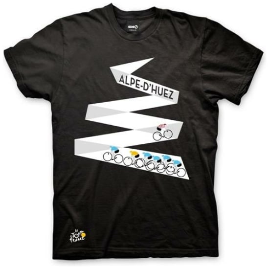 Sram SHIRT TOUR DE FRANCE ALPE D'HUEZ S ZWART