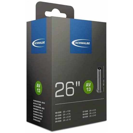 Schwalbe Binnenband 26 MTB-norm Schw AV13 26x1.50/2.50 Autoventiel Zwart