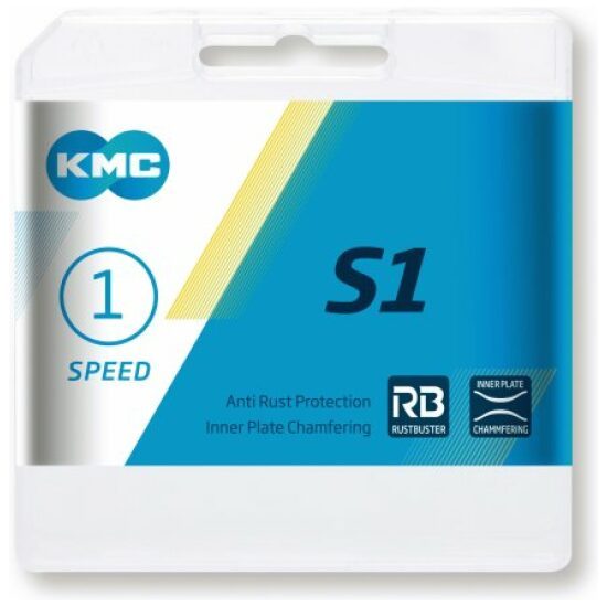 Kmc Ketting fiets 1/8 S1 RB wide single speed 112sch Grijs