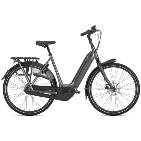 Gazelle Grenoble C8 HMB Li S8 851 Cloud Grey (glans) Lage instap