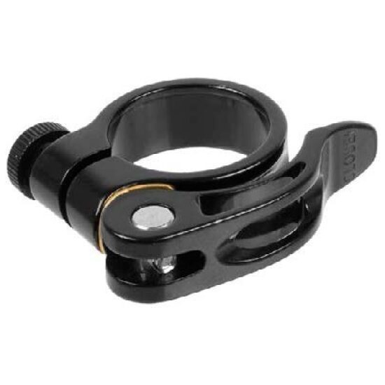 Kalloy Zadelpenklem 34.9mm QR snelsluiting Zwart
