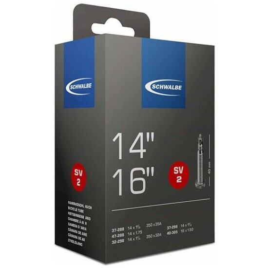 Schwalbe BIB 14X11/4-13/8 SC SV (40) SV2 Zwart