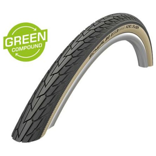 Schwalbe Buitenband Schw Road Cruiser HS484 KGuard beige/zwart z/refl Zwart/Bruin