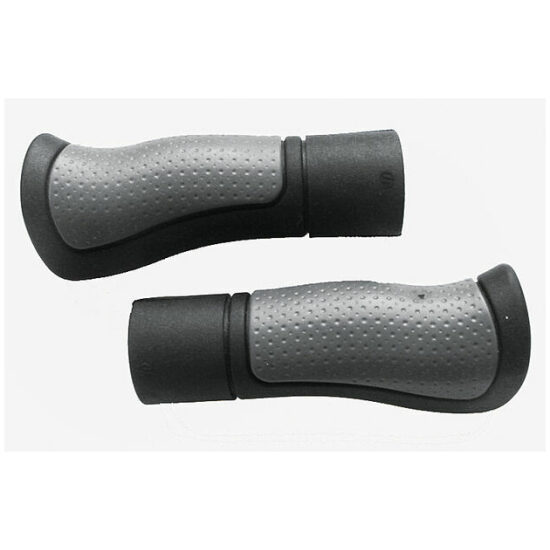 Herrmans Handvatten Ergo 120mm Bat/Gaz p/paar DD08B Zwart-Grijs