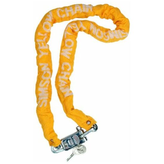 Simson Yellowchain square chain Hardened 7.0mm X 120 cm Geel