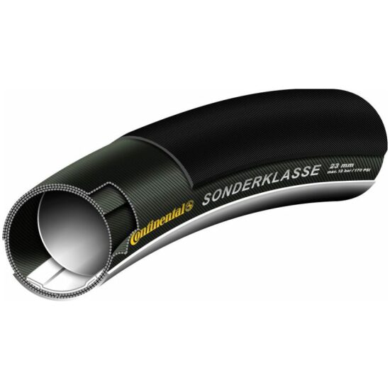 Continental TUBE 28 CO SONDERKLASSE II 23MM BAAN PISTA ZW Zwart
