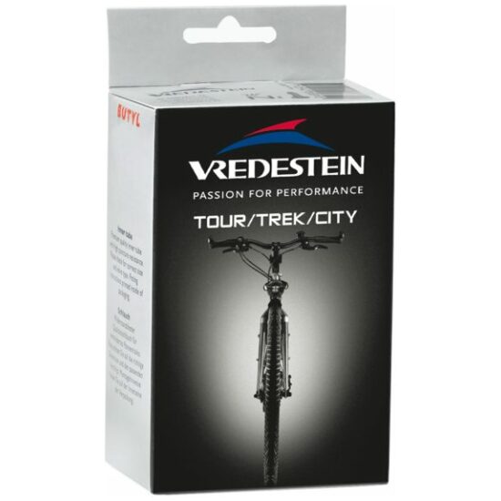 Vredestein Binnenband 28x1 3/8 Vred fransvent.50mm 37/42-622 58849e Zwart