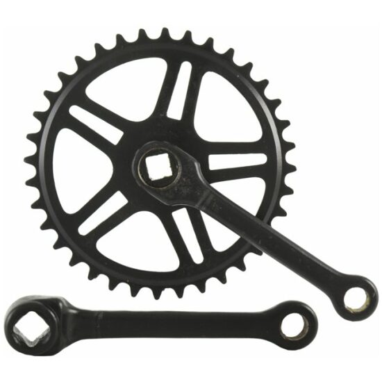 Bhogal CRANKSTEL Z/SPIE 36T 1/8 130 A KWAL -8MM Zwart