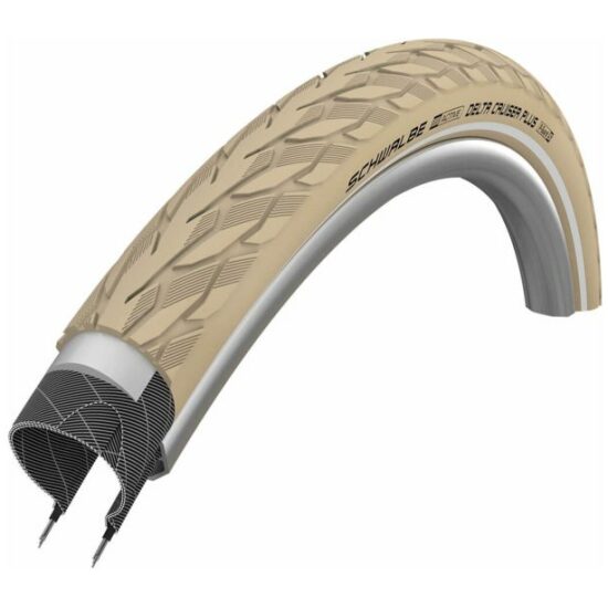 Schwalbe Buitenband 28x1.40 Schw Delta Cruiser Plus HS431 P-Guard Creme