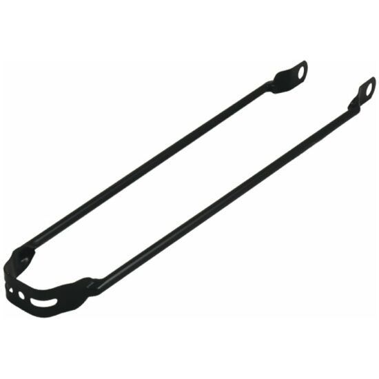 Spatb.stangz/bumper asbevest (glans) staal ZWART