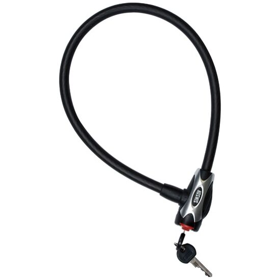 Simson Staalkabelslot mat 12mm X 65 cm Zwart