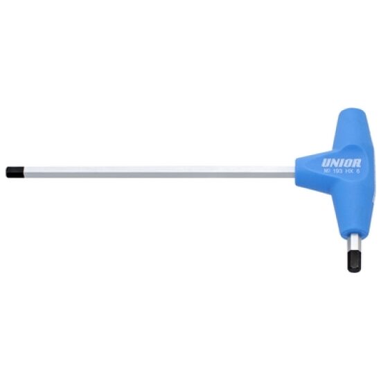 Unior GRS INBUSSLEUTEL T MODEL 2.5MM Zilver/blauw