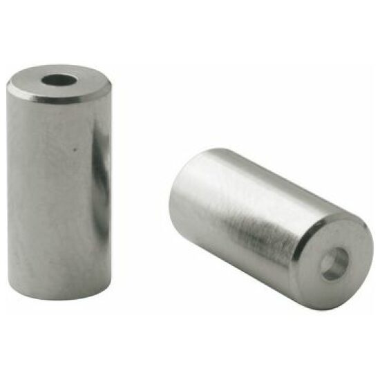 Elvedes Kabeldeel Hoedje 5.0mm XLC/Elv.1160 tbv versn.kabel lineair messing CNC p/stuk (wp200) Zilver
