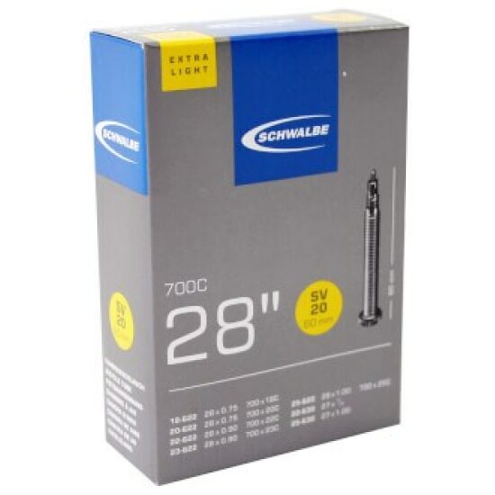 Schwalbe BIB 28X3/4-1 SC SV (60) XLIGHT SV20 Zwart