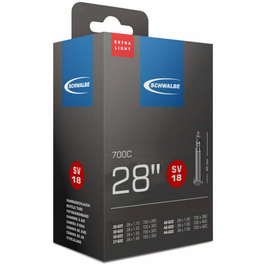 Schwalbe Binnenband 28 SV18 X-Light fransvent BLACK
