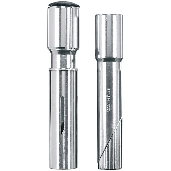 Humpert Stuurpen Ahead verlengpen 22.2/25.4 1"/ 11/8" Hump Ergotec alu Zilver
