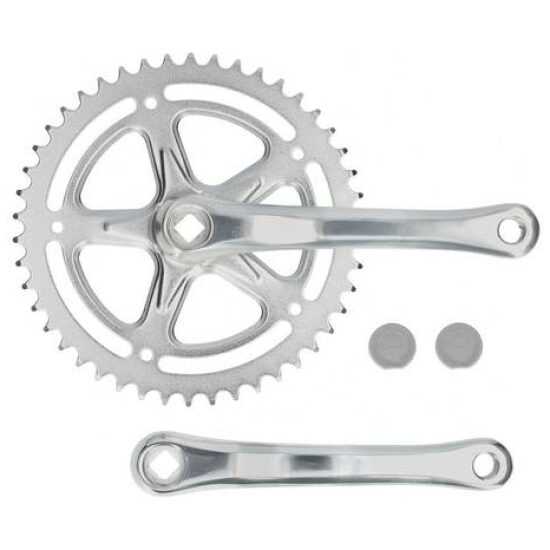 Unbranded Crankset 46T/170 3/32 +1mm alu-zilver Zilver