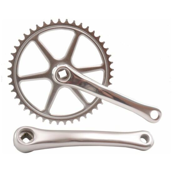 Hulzebos Crankset spieloos 44T/170mm 3/32 +3mm Zilver