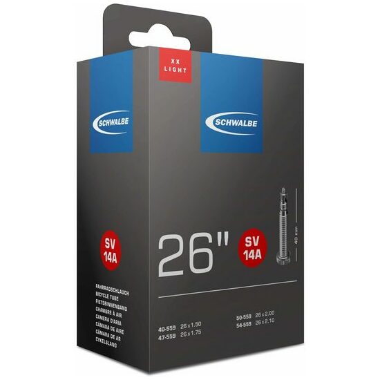 Schwalbe BIB 26X150-210 SC SV (40) XXLIGHT SV14A Zwart