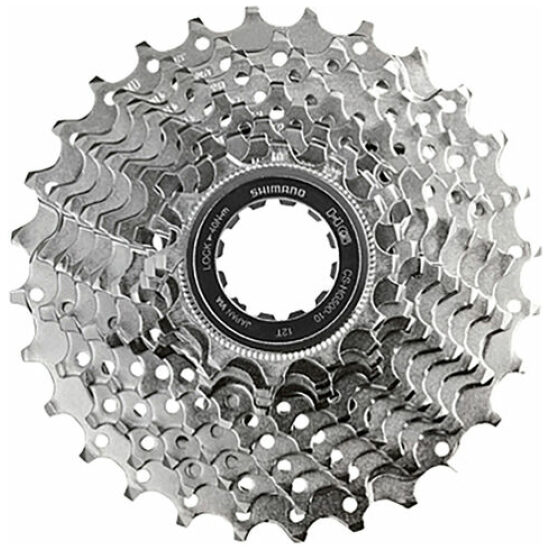 Shimano 10v Cassette 10V 12/28T Shim CS-HG500 12,13,14,15,17,19,21,23,25,28T Tiagra Zilver