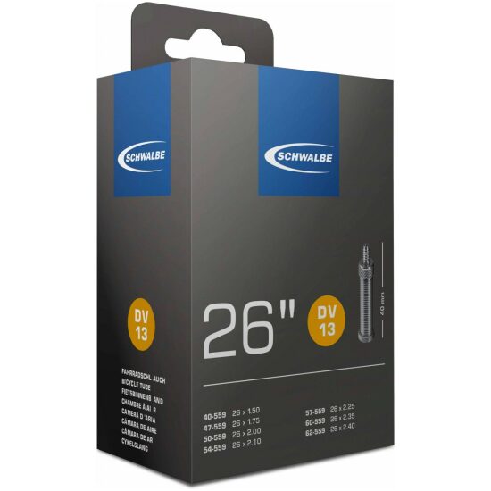 Schwalbe Binnenband 26 MTB-norm Schw DV13 NL-ventiel 26x1.50/2.50 Zwart