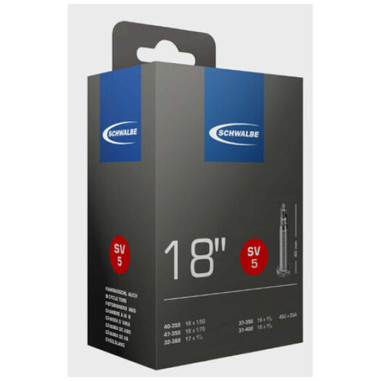 Schwalbe BIB 18X11/4-13/8-175 SC SV (40) SV5 Zwart