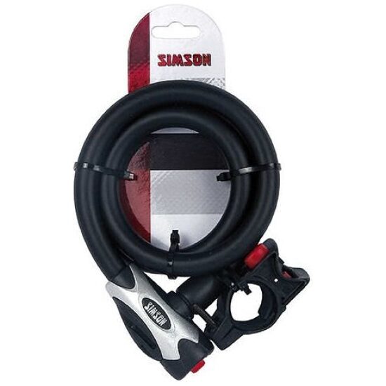 Simson Spiraalslot excellent mat 15mm X 100 cm Zwart