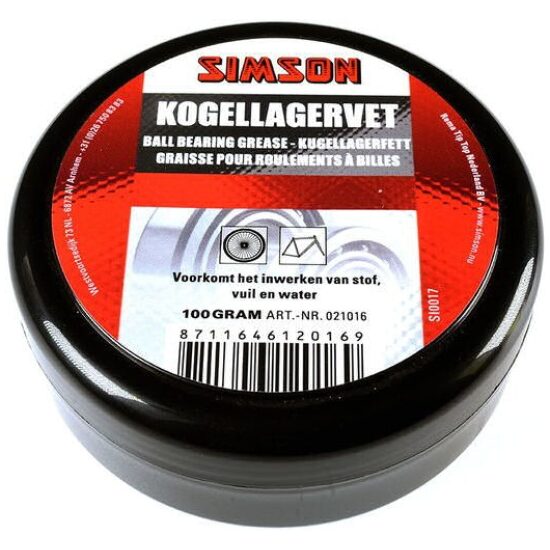 Simson Kogellagervet gram Zwart