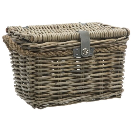 Newlooxs Mand riet Newl Melbourne m/deksel Medium 24ltr 38x27x24 446.713 Grijs