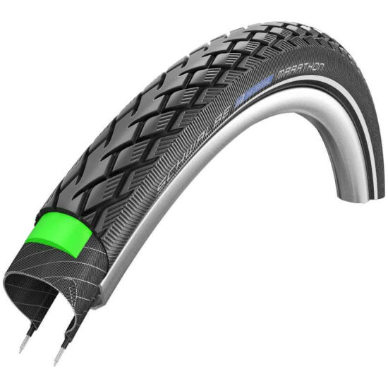 Schwalbe Buitenband 28x1 1/2 Schw Marathon HS420 Greenguard m/refl. Zwart