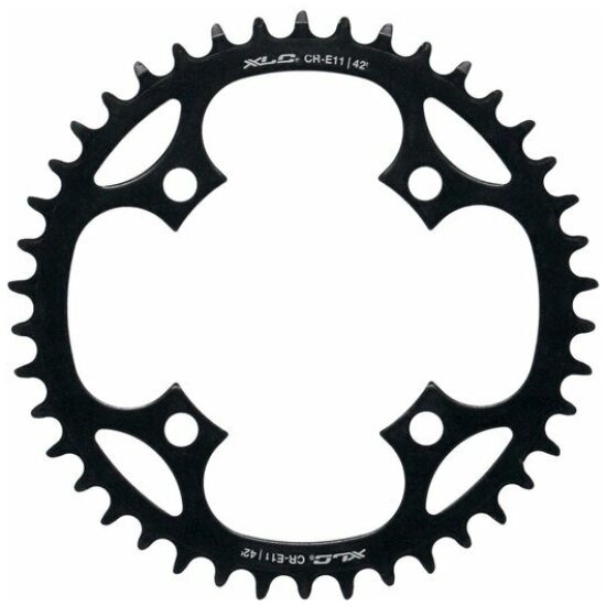 Xlc Kettingblad 42T/104 Ebike Bosch/Shim/Yam CR-E11 staal Zwart