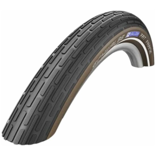 Schwalbe Buitenband Schw Fat Frank HS375 KGuard koffiebruin/zwart 11101227V Zwart/Coffee