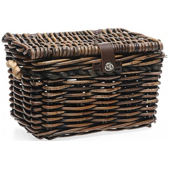 New Looxs Mand riet/rattan NewLooxs Melbourne m/deksel Medium 25ltr 38x27x24 446.711 Bruin - Afbeelding 4