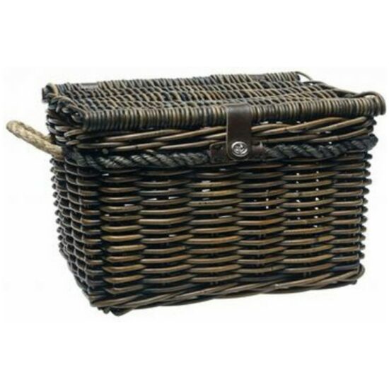 New Looxs Mand riet/rattan NewLooxs Melbourne m/deksel Medium 25ltr 38x27x24 446.711 Bruin - Afbeelding 3