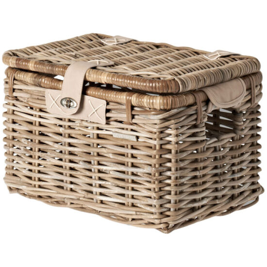 Basil Mand riet denton basket 13047 45x32x32 nature grey Grijs - Afbeelding 3