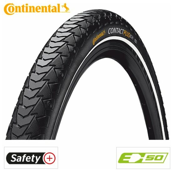 Continental Buitenband 28x1.75 Conti Contact Plus SafetyPlus Zwart