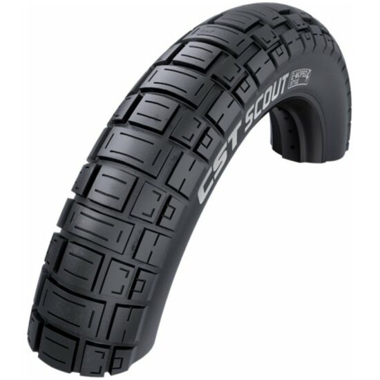 Cst Buitenband 20x4.00 Scout m/refl Zwart