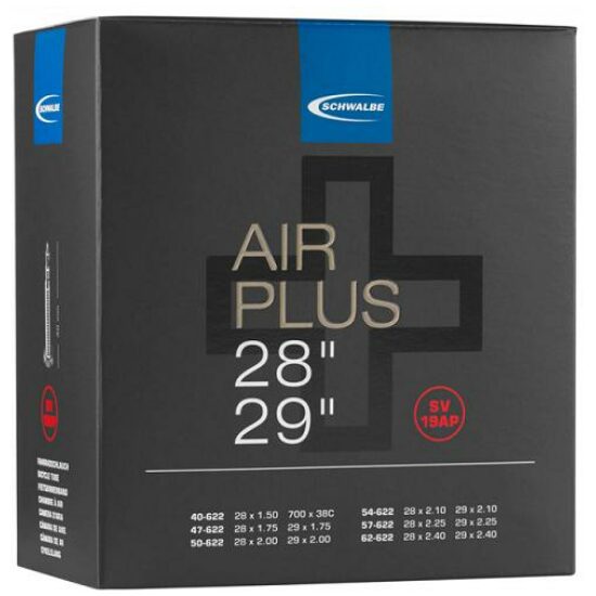 Schwalbe Binnenbandbreed Schw Air+ SV19AP fransvent.40mm 40/62-622 Zwart