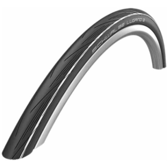 Schwalbe BUB 28X11/16 SC LUGANO II KG ZW/WI Zwart/Wit