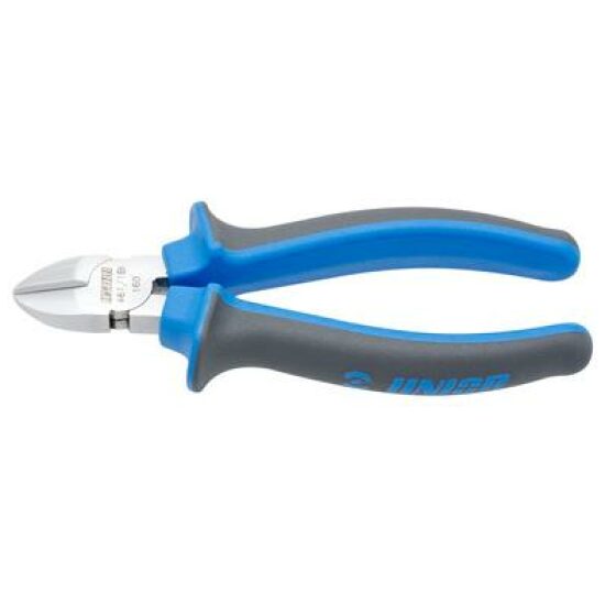 Unior GRS TANG KNIP ZIJ 160MM INL Zilver/blauw