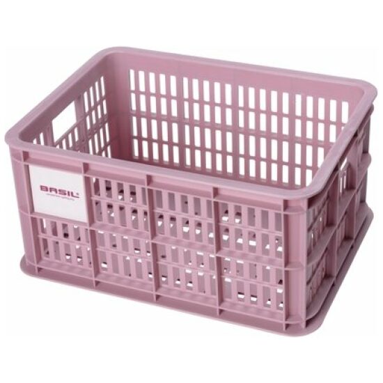 Basil Fietskrat Crate S 17.5ltr roze faded 21116 40x30x20 Blossom