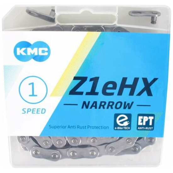 Kmc Ketting 1V 3/32 Z1eHX narrow EPT 128S anti-roest Zilver