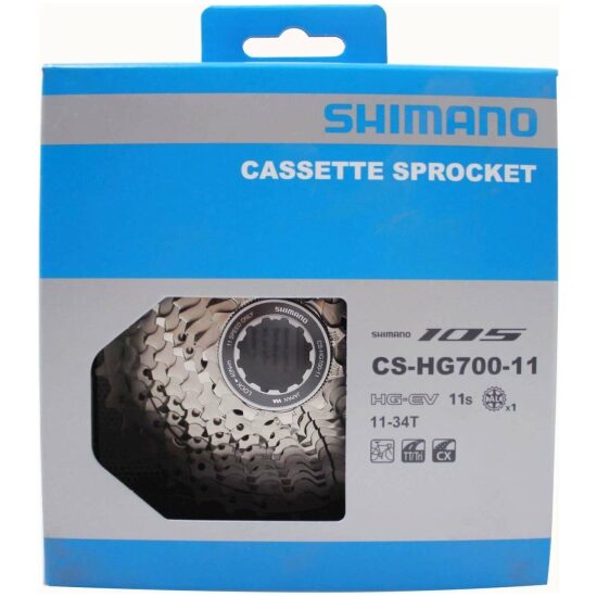Shimano 11v Cassette 11V 12/25T Shim CS-R7000 105 12,13,14,15,16,17,18,19,21,23,25T Zilver - Afbeelding 2