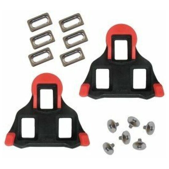 Shimano SCHOENPLAAT SH SPD SL SH10 Z/SPELING ZW/RO SET A 2 Zwart/Rood