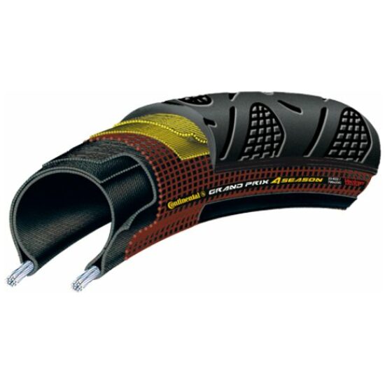 Continental Buitenband 28 race vouw Conti GrandPrix 4 season zwart/zwart Zwart/Bruin - Afbeelding 3