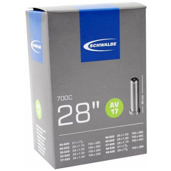 Schwalbe Binnenband 28 Schw AV17 Autoventiel 40mm Zwart